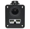 This connector features a 12V car accessory ideal for charging compatible devices.