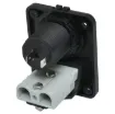 This connector features a 12V car accessory ideal for charging compatible devices.