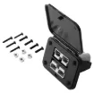 This Dual Anderson Style (SB50 50A type) connector provides easy connection to solar panels and auxiliary batteries/appliances Snap fit cover provides protection from dust and moisture when not in use. Includes connectors. 