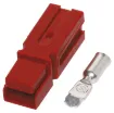 Anderson Power Pole style DC 600V connector (not genuine). As used in automotive and industrial applications. Can be dovetailed together for multi-pole connectors. 75A rated. Sold individually.