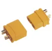Ideal for use as battery connectors in high current draw applications such as RC LiPo batteries. Supplied as plug & socket pair. 60A rated @ 600V DC.