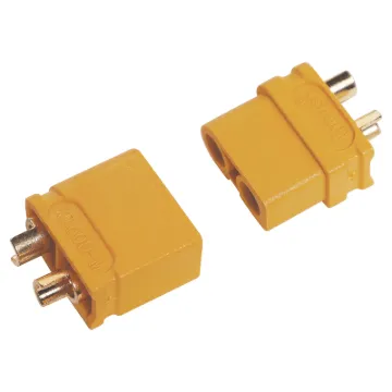 Ideal for use as battery connectors in high current draw applications such as RC LiPo batteries. Supplied as plug & socket pair. 60A rated @ 600V DC.