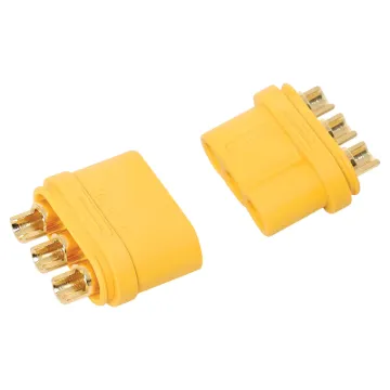 These MR60 connectors are ideal for use as battery connectors in high current draw applications such as RC LiPo batteries.