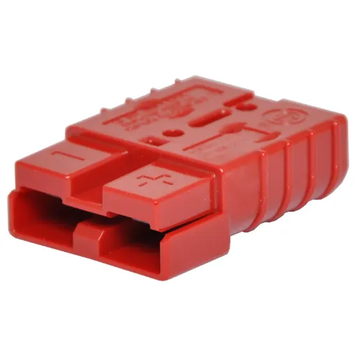 Genuine Anderson Power SB50 50A DC connector. These heavy duty DC plugs feature a reversible gender design (the same plug can be used as both male and female). Not suitable for connecting or disconnecting circuits under load.