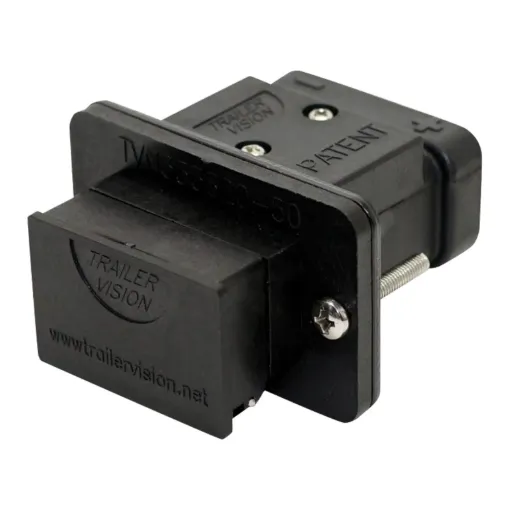 Trailer Vision TVN-333820-50. This flush mount housing is suitable for use with Anderson SB50 connectors and allows direct mounting to tow bar, bumper or other surface for easy connection and disconnection of Anderson plugs.