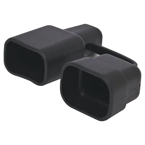 This dust plug set with cap, to suit P 7805B/06B high current DC Anderson power connectors, provides protection for the connector against dust.