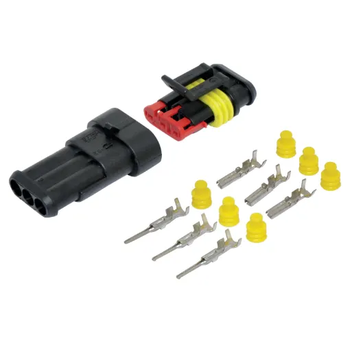 Great for automotive wiring - requires no special crimpers. Use a standard automotive crimper, pliers or solder terminate. 14A rated.