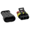 Great for automotive wiring - requires no special crimpers. Use a standard automotive crimper, pliers or solder terminate. 14A rated.