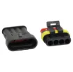 Great for automotive wiring - requires no special crimpers. Use a standard automotive crimper, pliers or solder terminate. 14A rated.