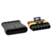 Great for automotive wiring - requires no special crimpers. Use a standard automotive crimper, pliers or solder terminate. 14A rated.