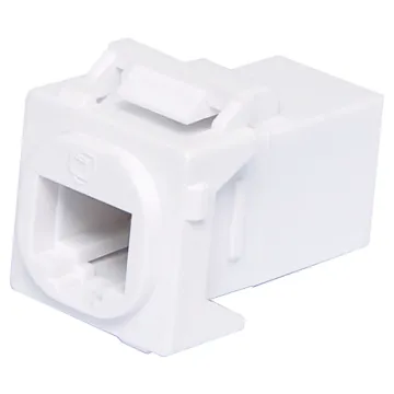 This Cat6 socket is a wallplate mechanism suitable for use with Clipsal type fittings. It is a back to back Cat6 coupler which eliminates the need for any punchdown tools for termination, and can be used with ready made patch cables instead.