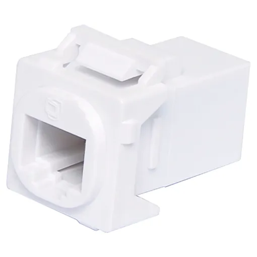 This Cat6 socket is a wallplate mechanism suitable for use with Clipsal type fittings. It is a back to back Cat6 coupler which eliminates the need for any punchdown tools for termination, and can be used with ready made patch cables instead.