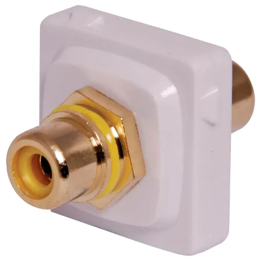 Double sided pluggable design for connection with pre-made leads.
Clipsal Yellow