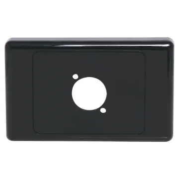 Suit any standard dimension "D" series XLR, HDMI, USB, RCA or RJ connectors. Mounting hole spacing 19W x 24Hmm.