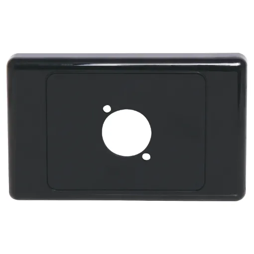 Suit any standard dimension "D" series XLR, HDMI, USB, RCA or RJ connectors. Mounting hole spacing 19W x 24Hmm.