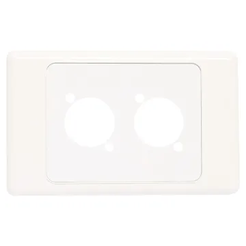 Suit any standard dimension "D" series XLR, HDMI, USB, RCA or RJ connectors. Mounting hole spacing 19W x 24Hmm.