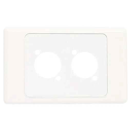 Suit any standard dimension "D" series XLR, HDMI, USB, RCA or RJ connectors. Mounting hole spacing 19W x 24Hmm.