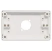Single wallplate to suit any standard dimension SpeakOn sockets. Countersunk screw holes. Mounting hole spacing 19W x 24Hmm.