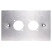 Suit any standard dimension "D" series XLR, HDMI, USB, RCA or RJ connectors. Mounting hole spacing 19W x 24Hmm.