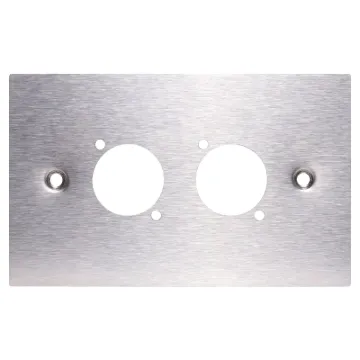 Suit any standard dimension "D" series XLR, HDMI, USB, RCA or RJ connectors. Mounting hole spacing 19W x 24Hmm.
