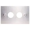 Suit any standard dimension "D" series XLR, HDMI, USB, RCA or RJ connectors. Mounting hole spacing 19W x 24Hmm.