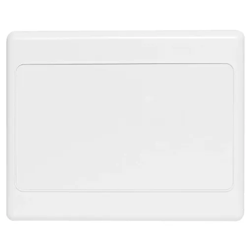 A double width wallplate with matching fascia cover.