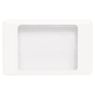 Altronics Blank Electrical Wallplate - Clear/White