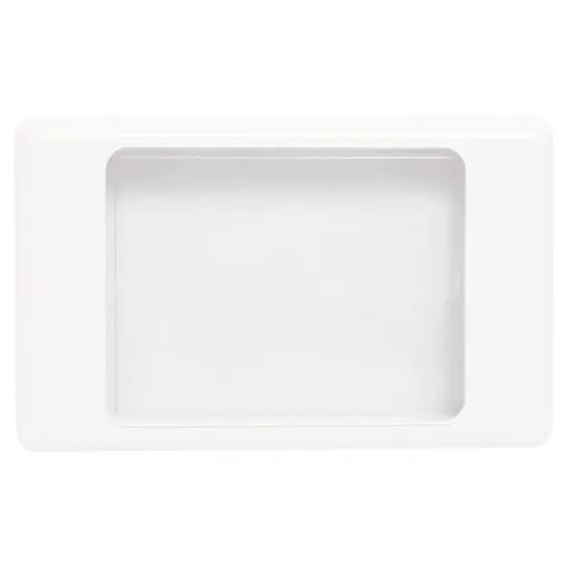 Altronics Blank Electrical Wallplate - Clear/White