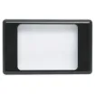 Made from clear plastic, this wallplate can be used in designs which need to have visible monitoring of relay operation, display screens or timers.