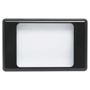 Made from clear plastic, this wallplate can be used in designs which need to have visible monitoring of relay operation, display screens or timers.
