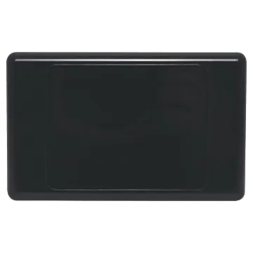 Altronics blank electrical wall plate. Black colour.
