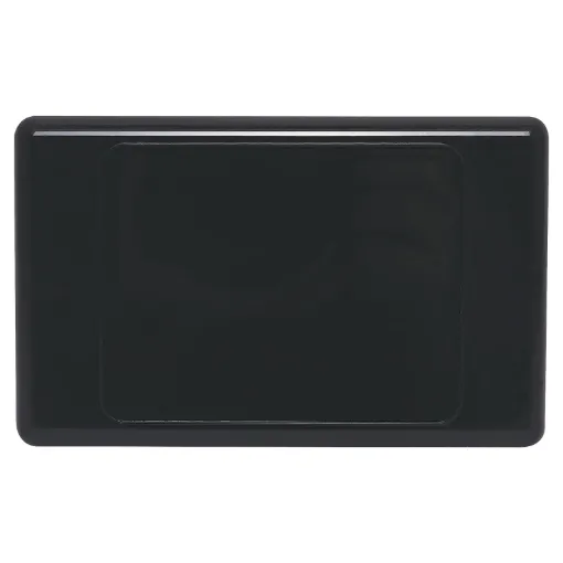 Altronics blank electrical wall plate. Black colour.