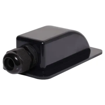 A handy gland cable entry point for caravans, campers and vehicles with roof mounted solar panels. Can be surface mounted using silastic or similar weatherproof adhesive. PG13.5 cable gland with 7.5mm cable entry (prior to tightening). Size: 60W x 112D x 35Hmm.