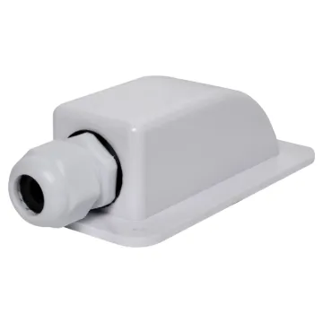 A handy gland cable entry point for caravans, campers and vehicles with roof mounted solar panels. Can be surface mounted using silastic or similar weatherproof adhesive. PG13.5 cable gland with 7.5mm cable entry (prior to tightening). Size: 60W x 112D x 35Hmm.