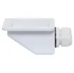 A handy dual gland cable entry point for caravans, campers and vehicles with roof mounted solar panels. Can be surface mounted using silastic or similar weatherproof adhesive. Size: 100W x 88D x 49Hmm.