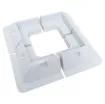 These tough surface mount brackets offer a way to mount solar panels without penetrating the roof of the caravan. They can be attached using a silastic or similar adhesive.