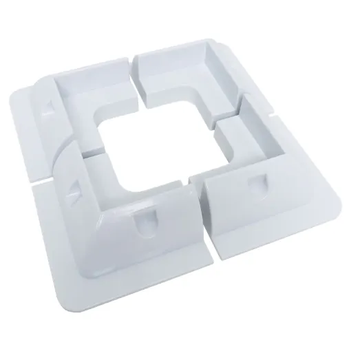 These tough surface mount brackets offer a way to mount solar panels without penetrating the roof of the caravan. They can be attached using a silastic or similar adhesive.