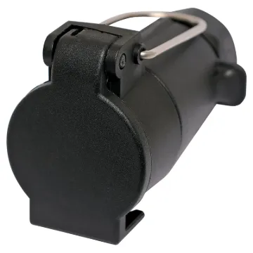 A user wireable 7 Pin round trailer plug. Connects to the trailer with a Large 7 Pin round trailer plug (P8086).
Suitable for use with W4222 7 core trailer cable.