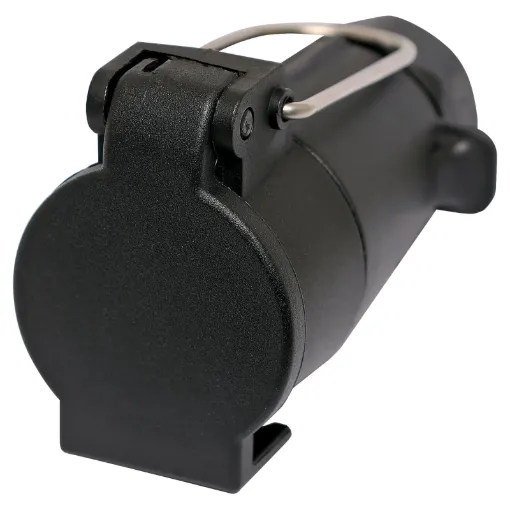 A user wireable 7 Pin round trailer plug. Connects to the trailer with a Large 7 Pin round trailer plug (P8086).
Suitable for use with W4222 7 core trailer cable.