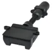 7 pin round to flat trailer adapter.  Allows you to connect a trailer with a 7 pin flat connector to a vehicle with 7 pin round connector.