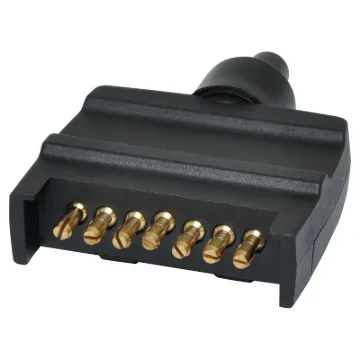 Replacement 7 pin flat trailer plug. Suitable for use with 7 core trailer cable (W 4222).