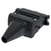 A 12 Pin flat trailer plug. Connects to a 12 pin flat trailer socket (P8097). Suitable for use with 12 core trailer cable.