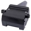 A 12 Pin flat trailer socket. Connects to a 12 pin flat trailer plug (P8096). Suitable for use with 12 core trailer cable.