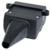 A 12 Pin flat trailer socket. Connects to a 12 pin flat trailer plug (P8096). Suitable for use with 12 core trailer cable.