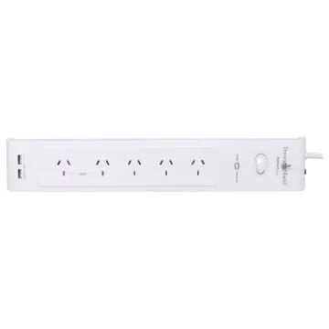 This powerboard will protect your home and office electronics from dangerous surges and spikes and is ideal for charging mobiles, laptops and other small USB powered devices.