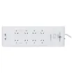 This powerboard will protect your home and office electronics from dangerous surges and spikes and is ideal for charging mobiles, laptops and other small USB powered devices.