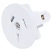 Suits panel thickness 1.0 to 3.0mm.  Mounting depth  26mm . White