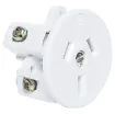 Suits panel thickness 1.0 to 3.0mm.
Mounting depth &tilde 26mm. 10A rated.
White only.