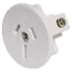 Suits panel thickness 1.0 to 3.0mm.
Mounting depth &tilde 26mm. 10A rated.
White only.