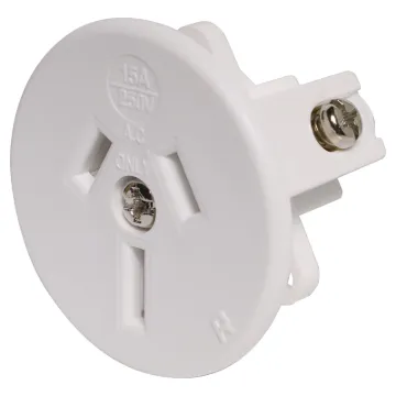 Suits panel thickness 1.0 to 3.0mm.
Mounting depth &tilde 26mm. 10A rated.
White only.